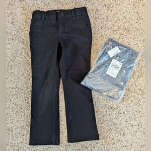 2 Pairs Jeans ; NWT Boys Bootcut Blue Jeans, Black Jean Pants, Size 5